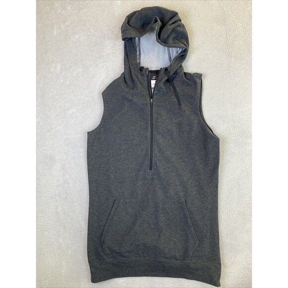 Nike Tops - Nike Obsessed Half Zip Sleeveless Hoodie Women's Small Vest 799098-032